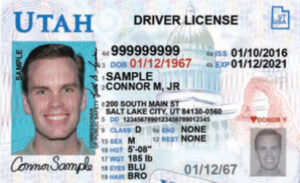 utah drivers license example
